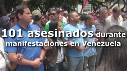 101 asesinados durante manifestaciones en Venezuela