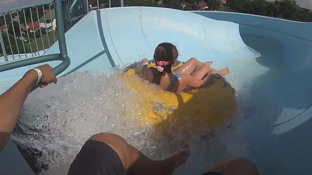 Falling into the Black Hole Water Slide