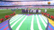 Em jogo histórico, Barcelona faz bela homenagem à Chape; assista