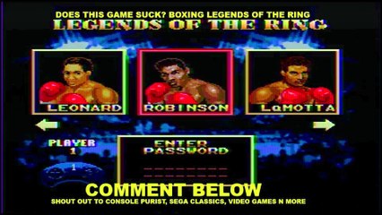 Does This Game Suck Boxing Legends of The Ring on Sega Genesis