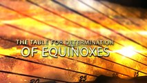 The table for determination of equinoxes made by Nicolaus Copernicus