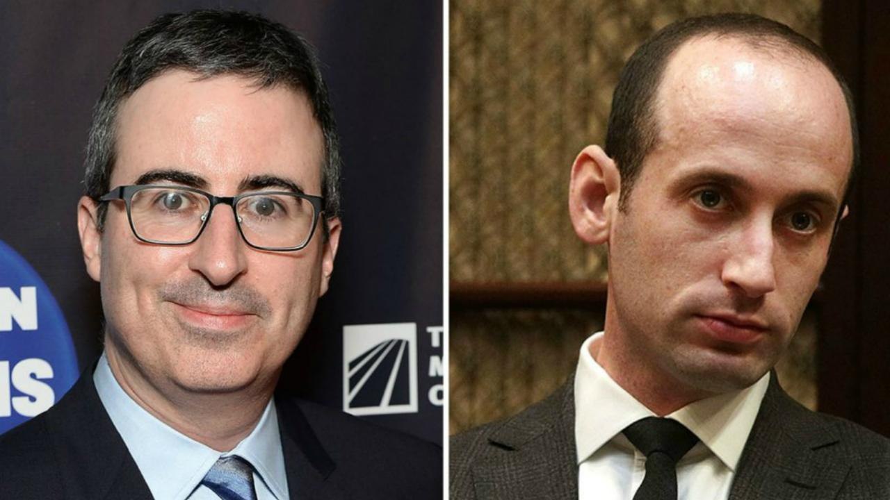 John Oliver Calls Stephen Miller a "Vitamin-D Deficient Minion" | THR News