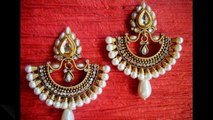 Latest Trendy Pearl Jhumka Designs __ Jhumka Earrings __ Indian Jewellery
