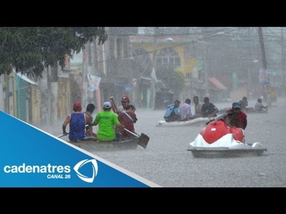Lluvias azotan nuevamente a Guerrero; hay inundaciones en Acapulco y Chilpancingo
