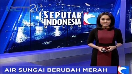 Heboh, Air Sungai Berubah Warna Merah di Sumatera Utara
