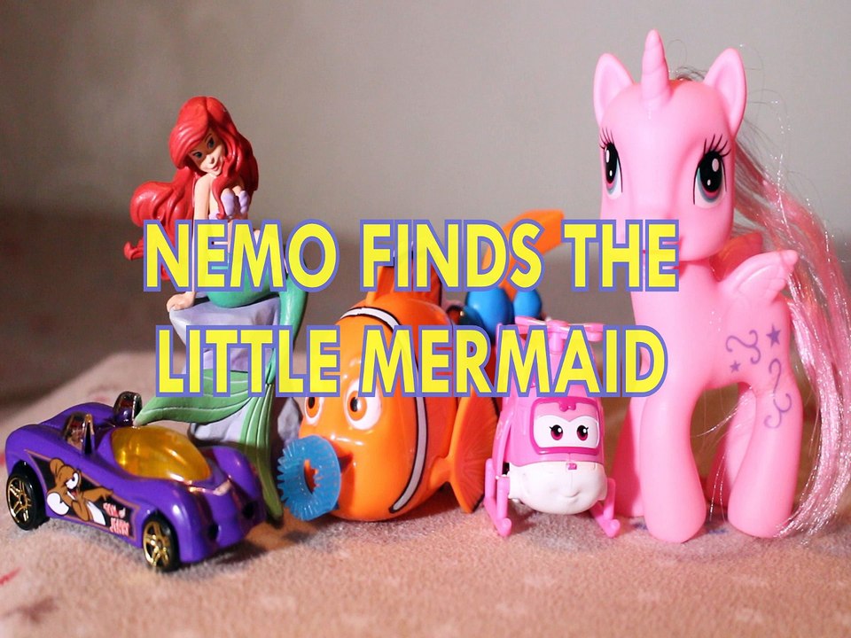NEMO FINDS THE LITTLE MERMAID POWER PIPES FINDING DORY DIZZY PRINCESS PONY Toys BABY Videos, PRINCESS ARIEL , TOM AND JE