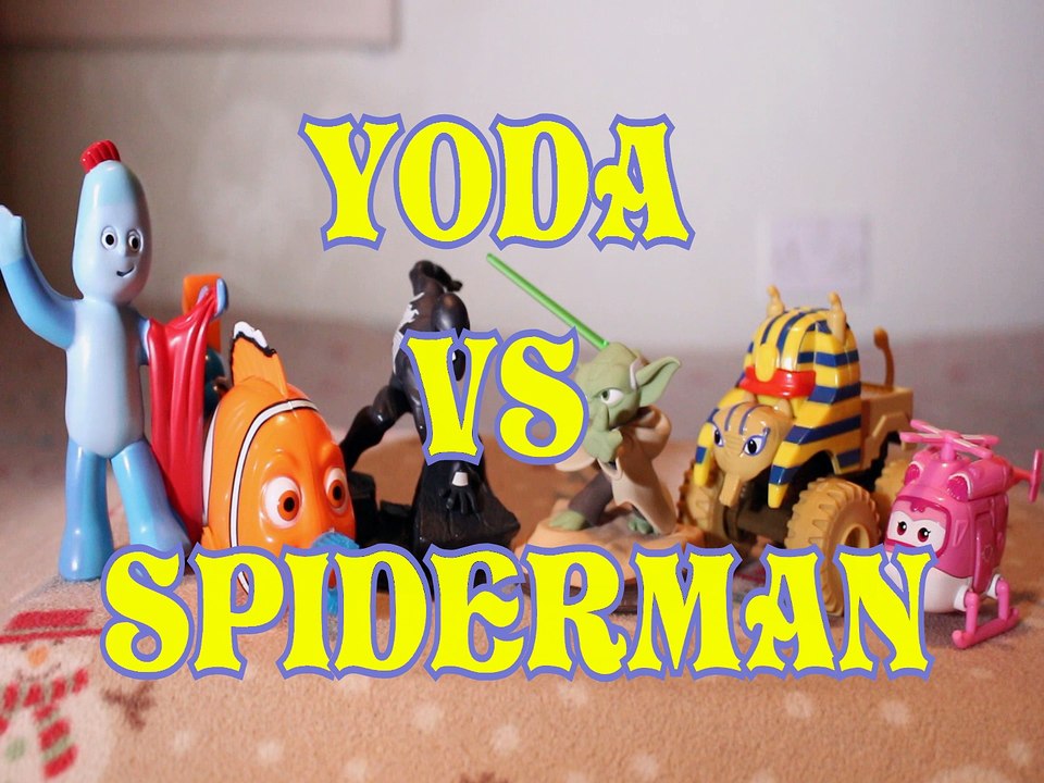 YODA VS SPIDERMAN IGGLE PIGGLE NEMO SPHINX TRUCK DIZZY STAR WARS MARVEL DISNEY PIXAR Toys BABY Videos, AVENGERS , IN THE NIGHT GARDEN , BLAZE AND THE MONSTER TRUCK , TRANSFORM A BOT , SUPER WINGS,