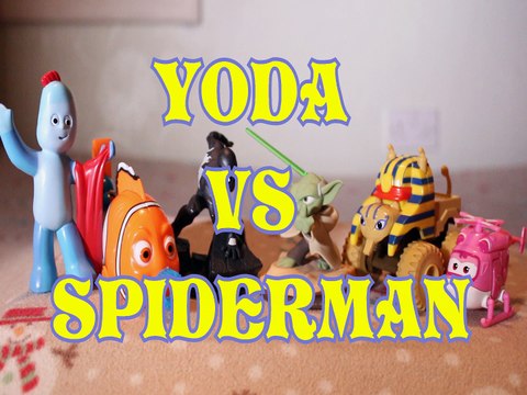 YODA VS SPIDERMAN IGGLE PIGGLE NEMO SPHINX TRUCK DIZZY STAR WARS MARVEL DISNEY PIXAR Toys BABY Videos, AVENGERS , IN THE NIGHT GARDEN , BLAZE AND THE MONSTER TRUCK , TRANSFORM A BOT , SUPER WINGS,