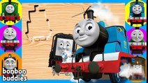 機関車トーマス ♪ 電車 踏切 車 子供向け ♪ Thomas & Friends kids puzzles アンパンマン きかんしゃ おもちゃアニメ♪赤ちゃん泣き止む Thomas Train
