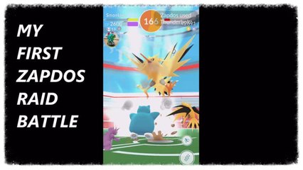 Pokemon GO ~ VERY FIRST ZAPDOS RAID BATTLE ... I Think It Went Well :)