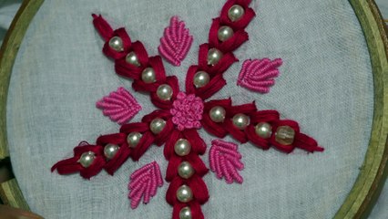 Hand Embroidery Design of Beads work