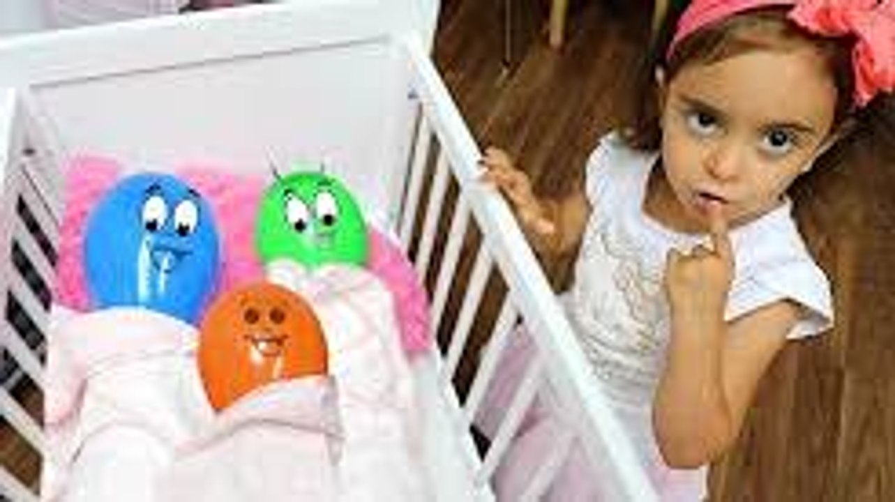 Learn colors with Baby Balloons-Сrying Baby Songs Finger Family Nursery Rhymes for kids