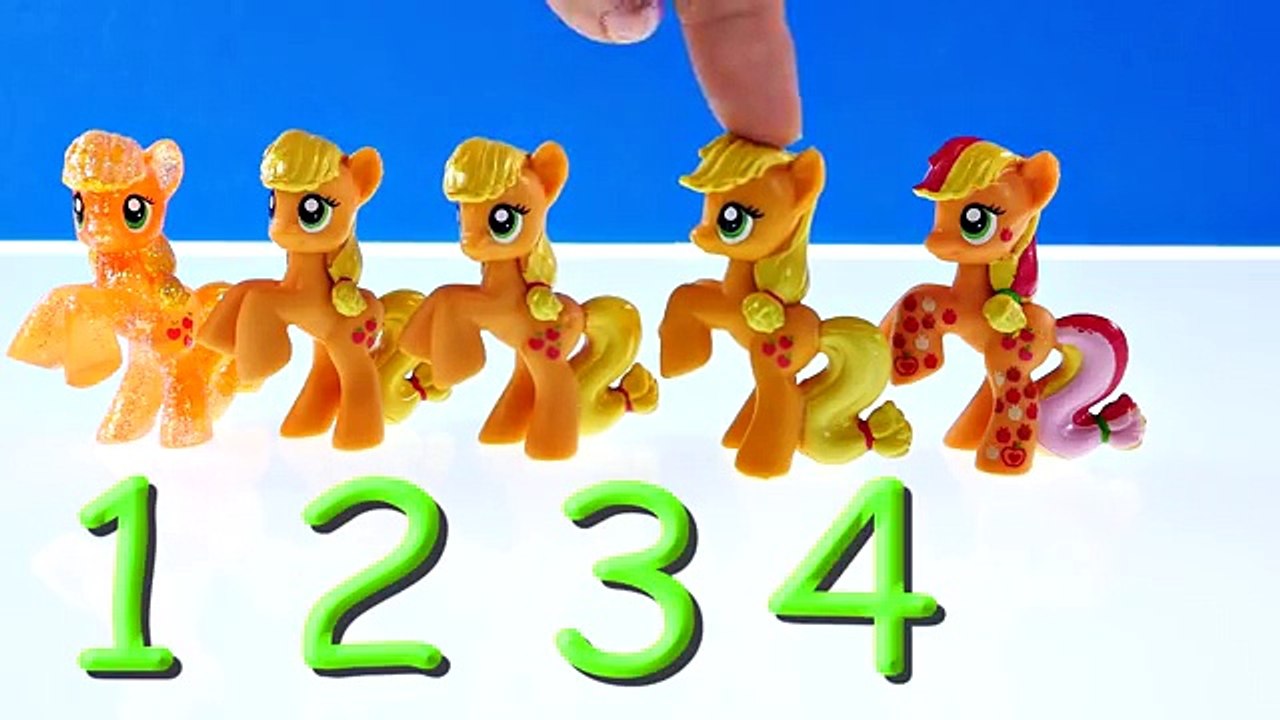 Counting Numbers with My Little Pony - Learn To Count Toy Ponies in English