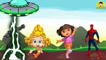 Wrong Color Spiderman Hulk Dora Bubble Guppies Finger Family Song Learn Colors For Kids