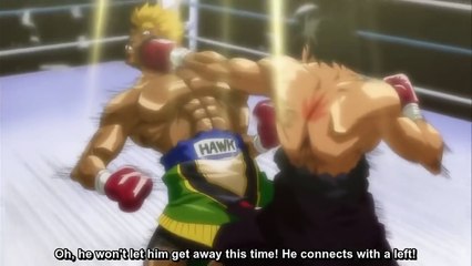 TAKAMURA GOES INSANE VS HAWK! (Eng Sub) Hajime no Ippo New Challenger Ep. 24