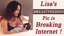 Lisa Haydon BREASTFEEDING son Zack picture goes VIRAL | FilmiBeat