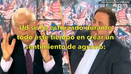 Qué gozada  Borrell destroza a Junqueras en directo