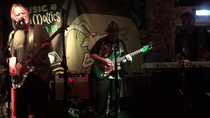 Paddy Goodwin with Jim Lockhart and Barry Devlin of Horslips Locomotive Breath