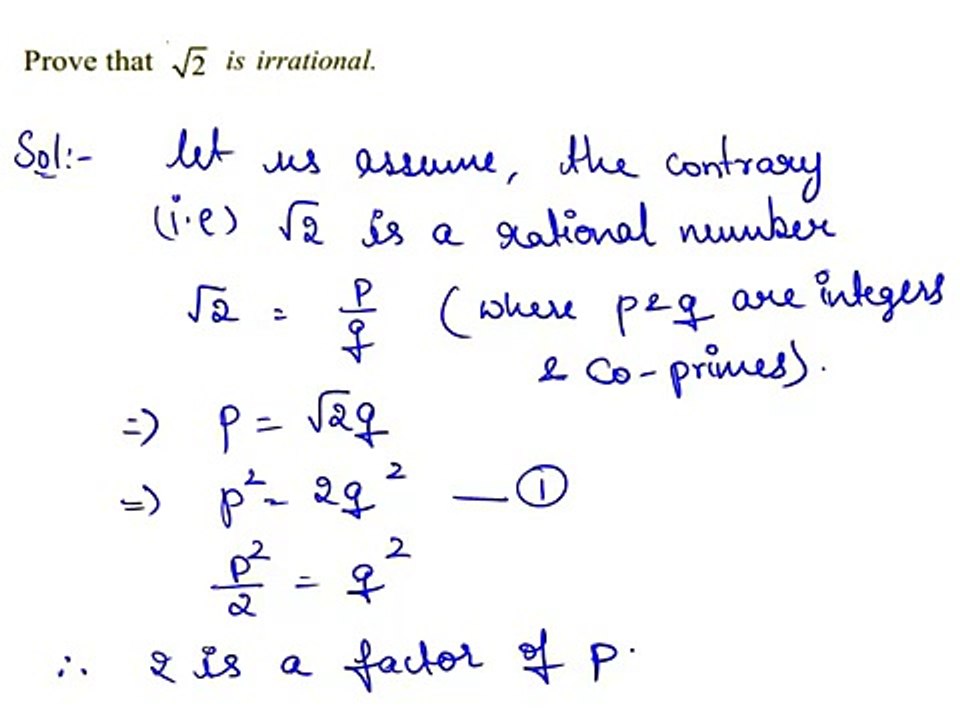 Square Root 2 is irrational number