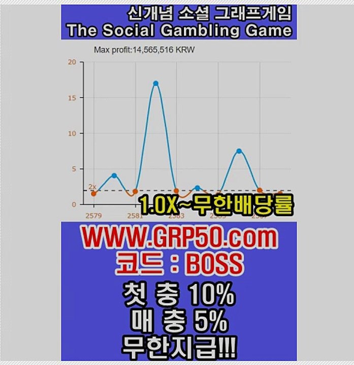 ※ 언 오버 & 소셜 그래프 게임 grp50.com  Code▶boss ※