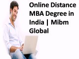 Support Online Distance MBA Degree in India