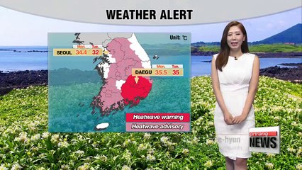Heat wave remains, rain in the southern regions
