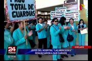 Chiclayo: jefes de un hospital renunciaron como medida de protesta