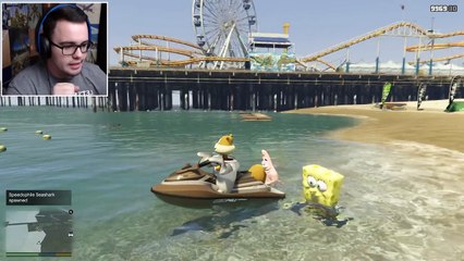 GTA 5 Mods SPONGEBOBS SANDY MOD w/ SPONGEBOB, PATRICK & SANDY (GTA 5 Mods Gameplay)