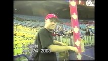 Snagging my 2,000th baseball at Olympic Stadium in 2003