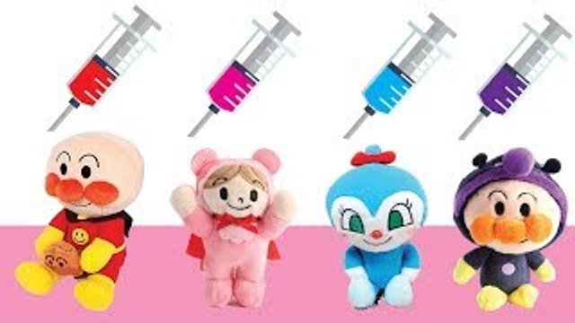 アンパンマン アニメ おもちゃ #30 ❤️ シリンジで色を学ぶ ★ 子供向けアニメ ★ 赤ちゃん 喜ぶ おもちゃ anpanman crying Wrong Colors Fruit