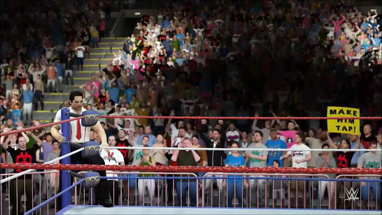 Bret Hart vs Irwin R. Schyster IC Title Match WWF House Show October 1991 (WWE 2K16 Univer