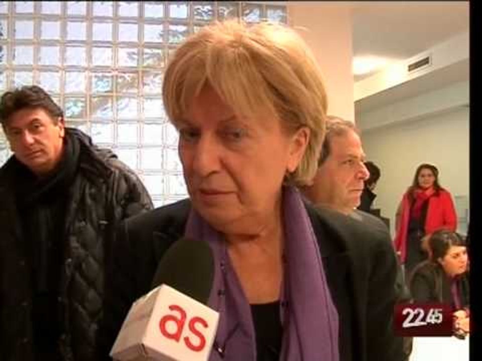 TG 19.02.10 Poli Bortone: "Palese avanti nei sondaggi? Sarà andato a Lourdes"