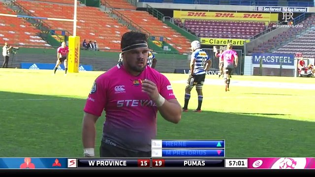Western Province v Pumas - 2nd Half - Currie Cup 2017