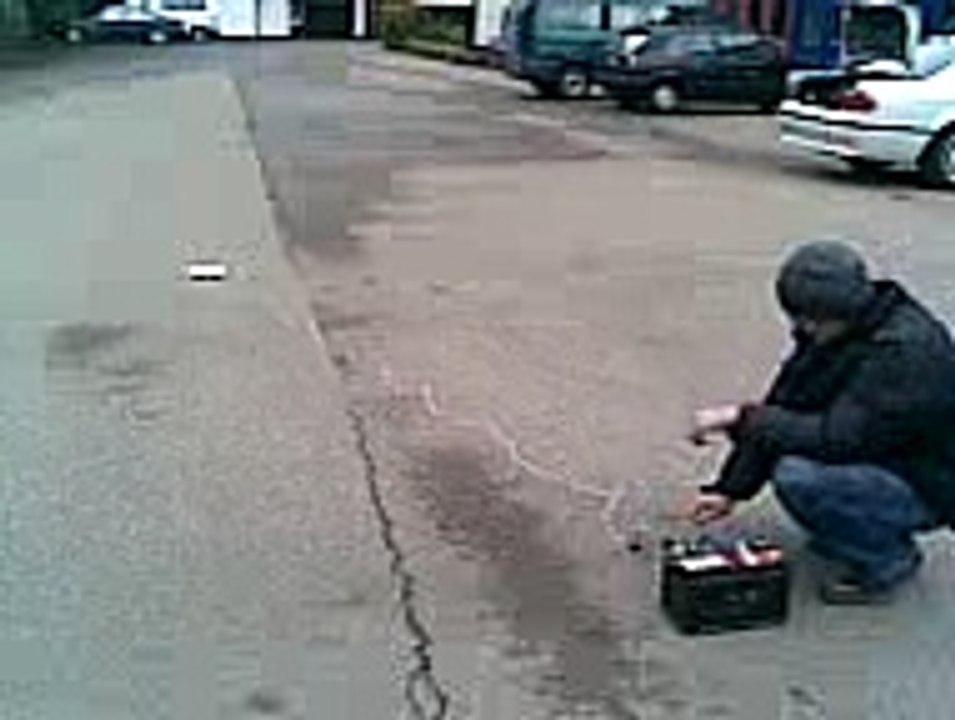 Zündung eines Airbag