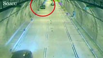 Sarıyer Tüneli’nde akılalmaz kaza
