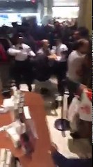 Fight breaks out at Newport Mall in Jersey City, Dec. 23, 2016