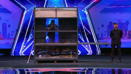 America's Got Talent 2017 Demian Aditya Incredible Escape Artist Act Full Audition S12E01