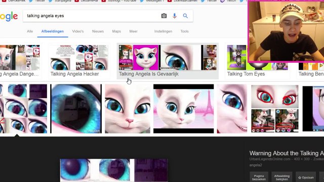 TALKING ANGELA STAAT VOOR MIJN DEUR *DIT IS ZO ENG*