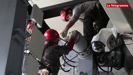 Brest. Le téléphérique en maintenance annuelle