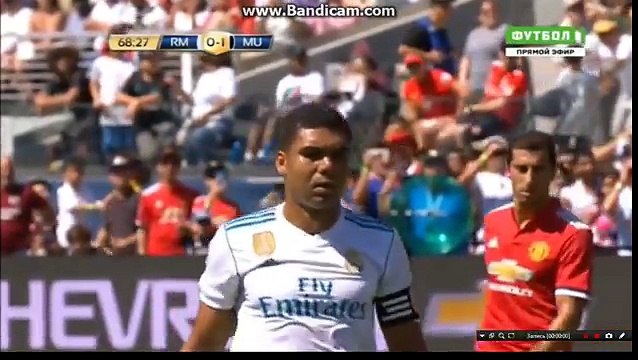 casemiro goal Real Madrid vs Manchester United 1-1 International Champions Cup 24/07/2017
