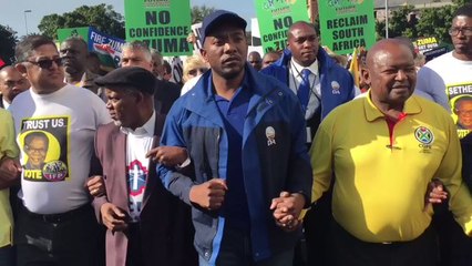 Protesters Gather Before Zuma No Confidence Vote