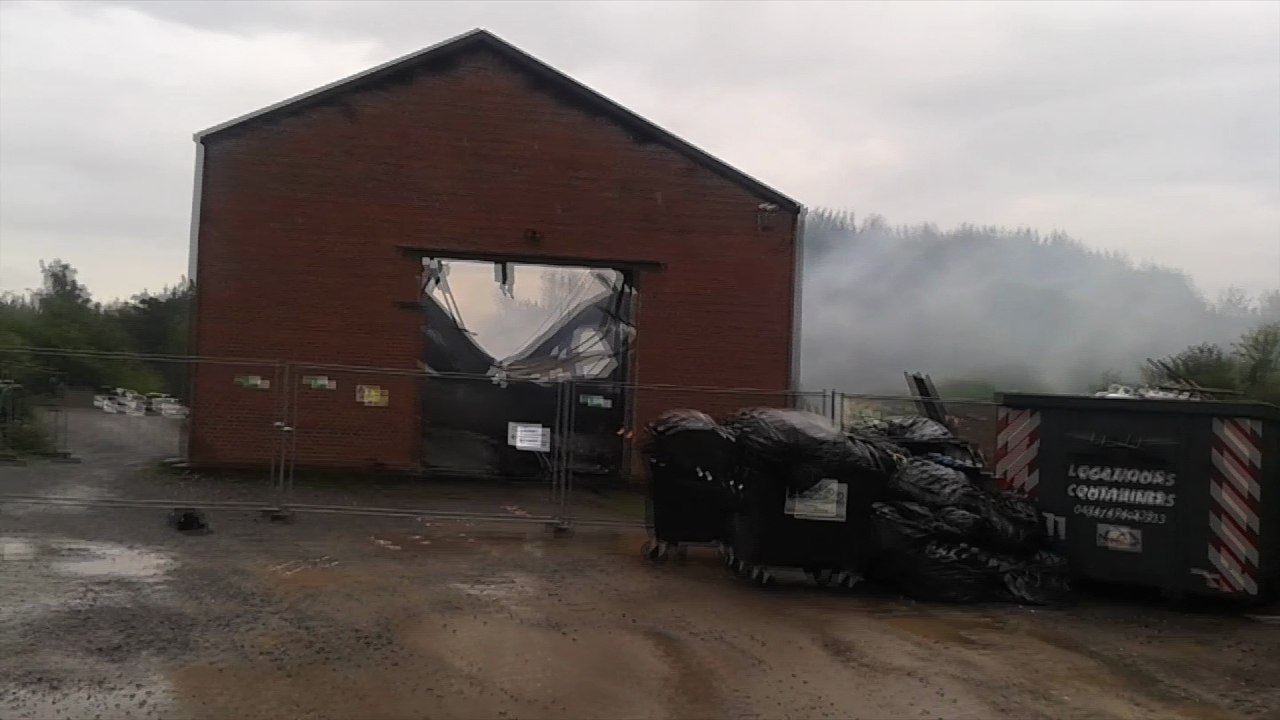Le feu couve toujours ans le bâtiment de durbuy aventure