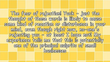 Don't Let The Fear Of Rejection Stop You