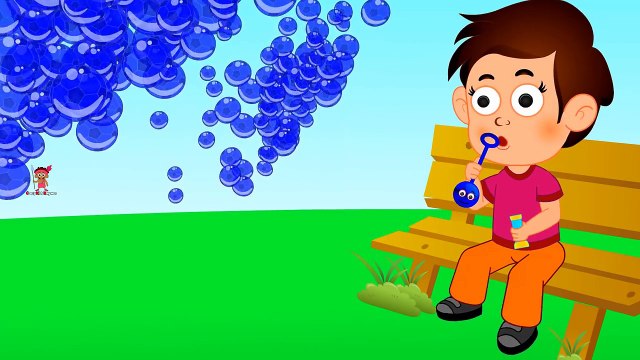 Learn Colors for Children Water Fun Blowing Bubbles Toy - Colours for Kids Liquid Toys