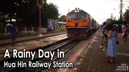 A Rainy Day in Hua Hin Railway Station