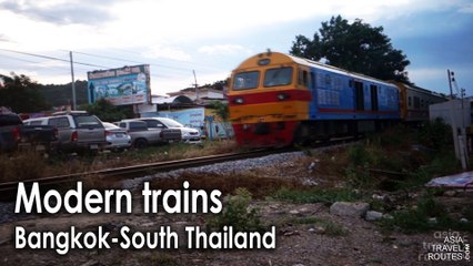 Modern trains Bangkok-South Thailand