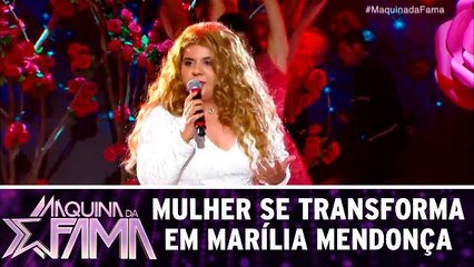 Mulher se transforma em Marília Mendonça