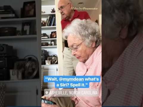 Grandparents Discover Siri for the First Time
