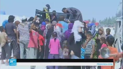 معاناة النازحين من الرقة