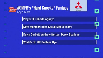 Kay Adams drafts Bucs social media team to her 'Hard Knocks' team